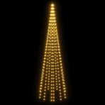 Christmas Tree on Flagpole Warm White 310 LEDs 300 cm