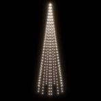 Christmas Tree on Flagpole Cold white 310 LEDs 300 cm