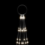 Christmas Tree on Flagpole Cold white 310 LEDs 300 cm - 45-Degree Angle