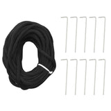 Christmas Tree on Flagpole Cold white 310 LEDs 300 cm - Rear View