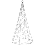 Christmas Tree on Flagpole Warm White 200 LEDs 180 cm