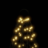 Christmas Tree on Flagpole Warm White 200 LEDs 180 cm - 45-Degree Angle