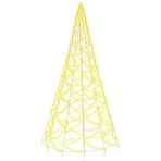 Christmas Tree on Flagpole Warm White 500 LEDs 300 cm