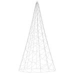Christmas Tree on Flagpole Warm White 500 LEDs 300 cm