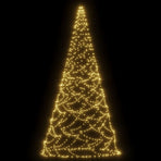 Christmas Tree on Flagpole Warm White 500 LEDs 300 cm