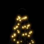 Christmas Tree on Flagpole Warm White 500 LEDs 300 cm