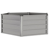 Garden Raised Bed Rusty 129x129x45 cm Corten Steel - Side View