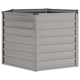 Garden Raised Bed Rusty 129x129x77 cm Corten Steel - Side View