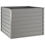 Garden Raised Bed Rusty 100x100x77 cm Corten Steel - Side View