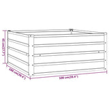 Garden Raised Bed Rusty 100x100x45 cm Corten Steel - Close-Up Angle