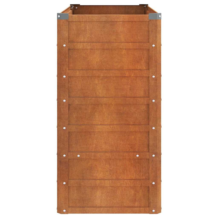Garden Raised Bed Rusty 100x40x77 cm Corten Steel