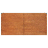 Garden Raised Bed Rusty 160x40x77 cm Corten Steel