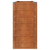 Garden Raised Bed Rusty 160x40x77 cm Corten Steel - 45-Degree Angle