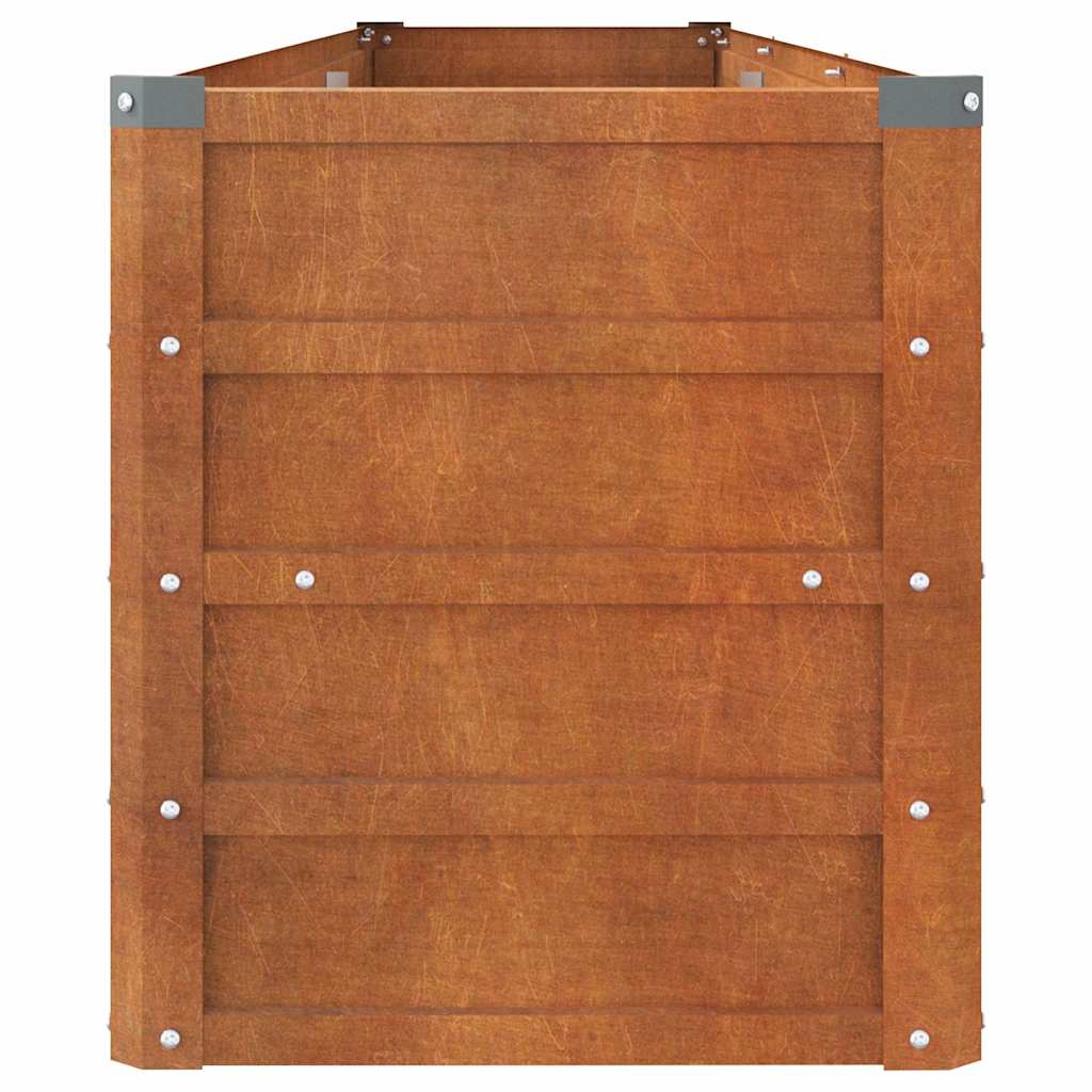 Garden Raised Bed Rusty 240x40x45 cm Corten Steel