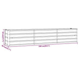 Garden Raised Bed Rusty 240x40x45 cm Corten Steel - Low Angle