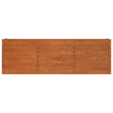 Garden Raised Bed Rusty 240x40x77 cm Corten Steel - Side View