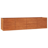 Garden Raised Bed Rusty 320x80x77 cm Corten Steel