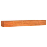 Garden Raised Bed Rusty 400x80x45 cm Corten Steel