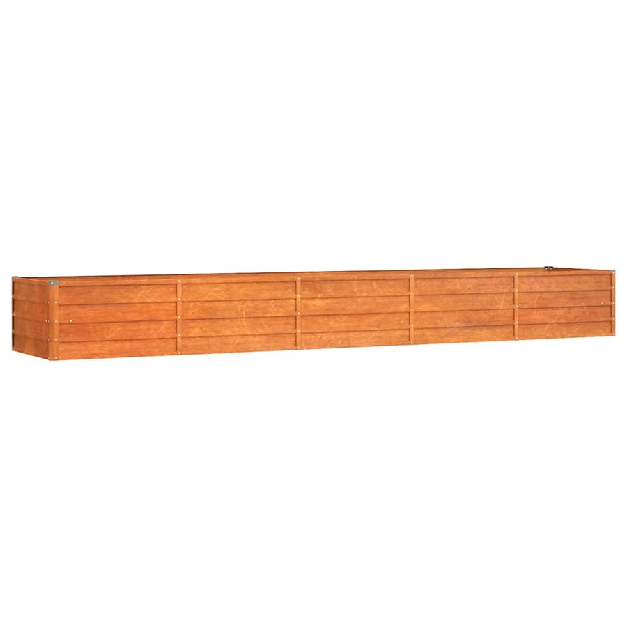 Garden Raised Bed Rusty 400x80x45 cm Corten Steel