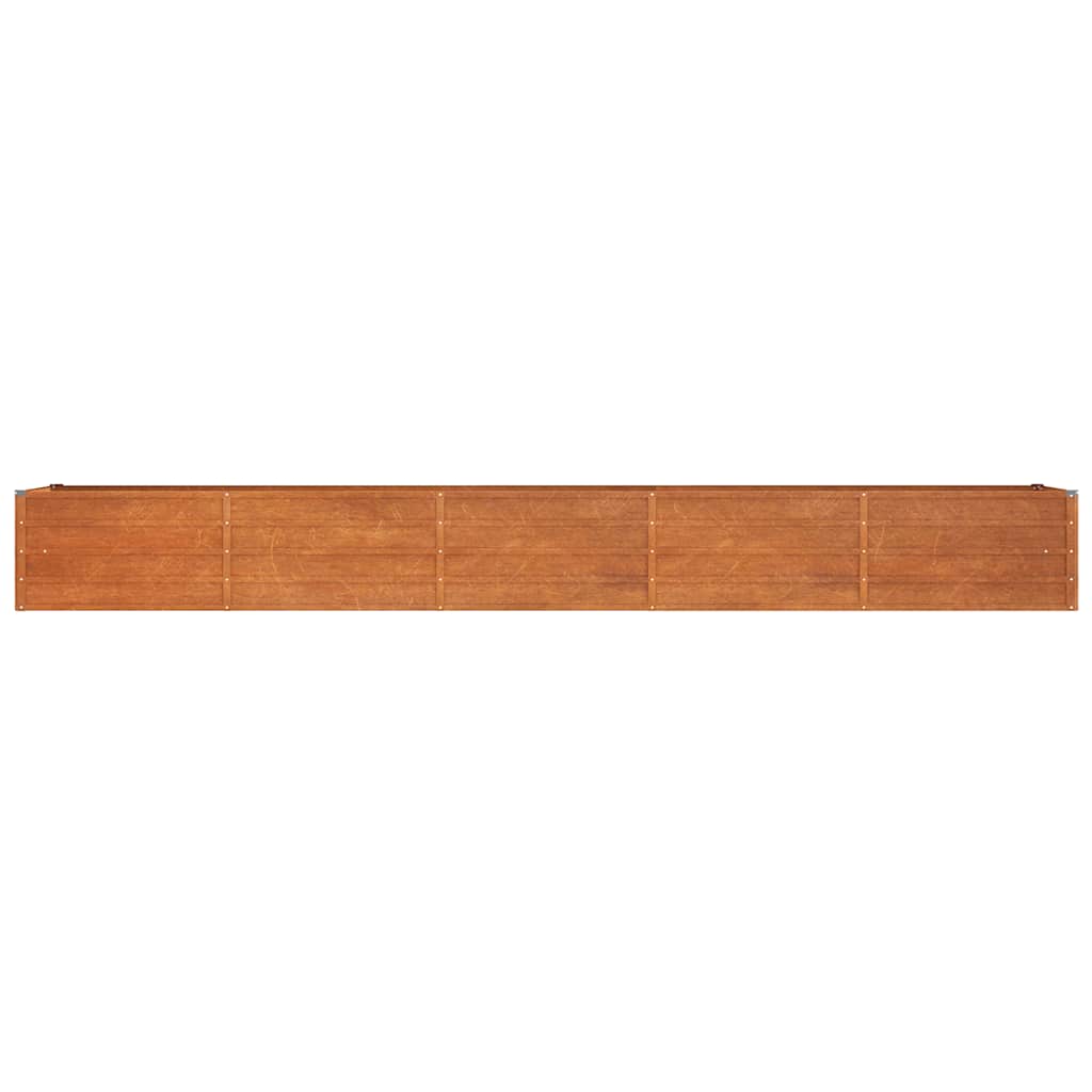 Garden Raised Bed Rusty 400x80x45 cm Corten Steel