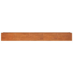 Garden Raised Bed Rusty 400x80x45 cm Corten Steel