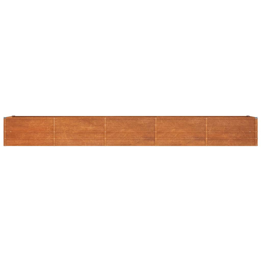 Garden Raised Bed Rusty 400x80x45 cm Corten Steel