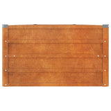 Garden Raised Bed Rusty 400x80x45 cm Corten Steel