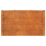 Garden Raised Bed Rusty 400x80x45 cm Corten Steel