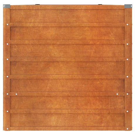 vidaXL corten steel raised garden bed, 400 x 80 x 77 cm, rusty finish, image 5