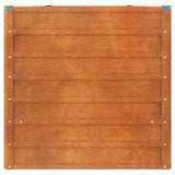Garden Raised Bed Rusty 400x80x77 cm Corten Steel - 45-Degree Angle