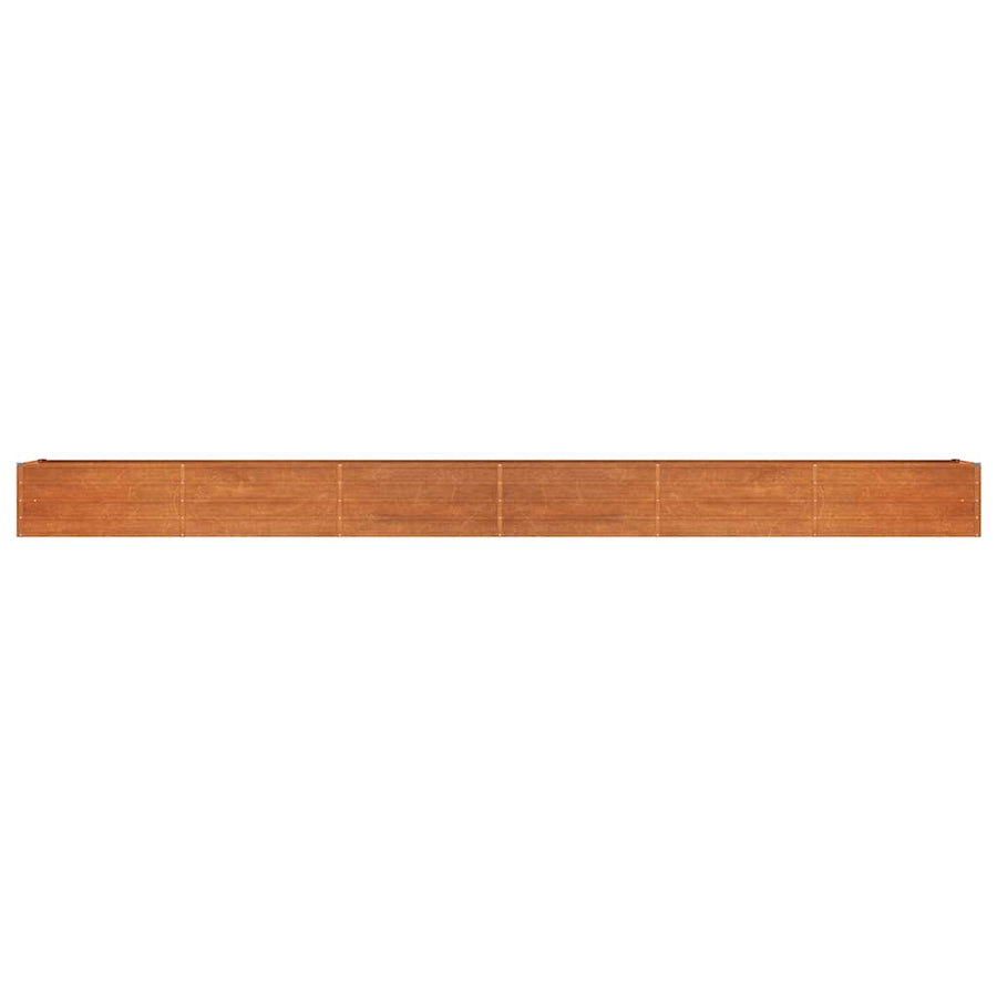Garden Raised Bed Rusty 600x80x45 cm Corten Steel