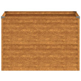 Garden Raised Bed 100x50x69 cm Corten Steel