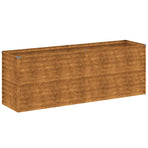 Garden Raised Bed 196x50x69 cm Corten Steel