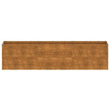 Garden Raised Bed 291x50x69 cm Corten Steel - Top-Down View