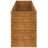 Garden Raised Bed 291x50x69 cm Corten Steel - 45-Degree Angle