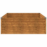 Garden Raised Bed 100x100x36 cm Corten Steel - 45-Degree Angle