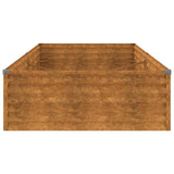 Garden Raised Bed 195x100x36 cm Corten Steel - 45-Degree Angle