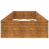 Garden Raised Bed 291x100x36 cm Corten Steel - 45-Degree Angle