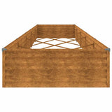 Garden Raised Bed 482x100x36 cm Corten Steel - 45-Degree Angle