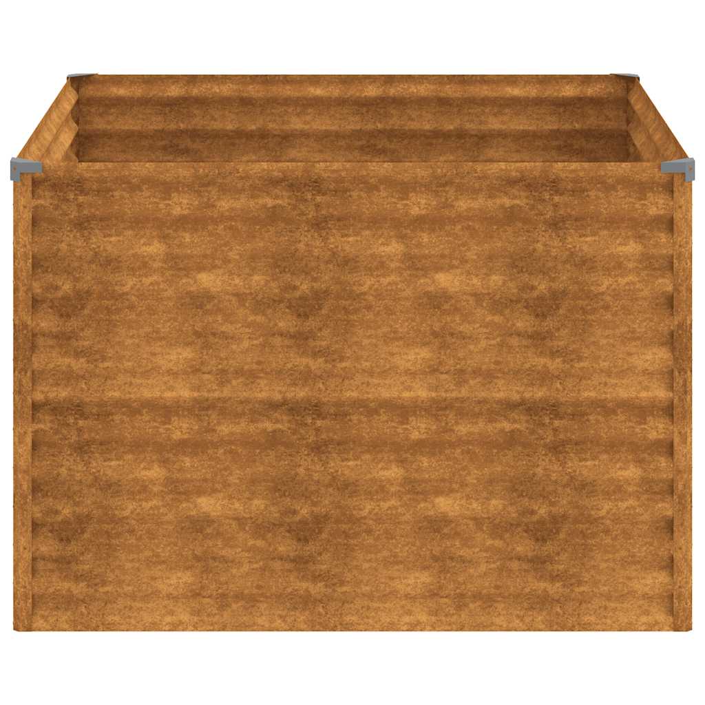 Garden Raised Bed 100x100x69 cm Corten Steel