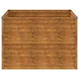 Garden Raised Bed 100x100x69 cm Corten Steel - 45-Degree Angle