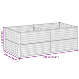 Garden Raised Bed 196x100x69 cm Corten Steel
