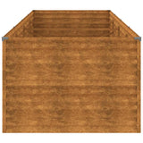 Garden Raised Bed 386x100x69 cm Corten Steel - 45-Degree Angle