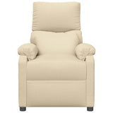 Recliner Chair Cream Fabric