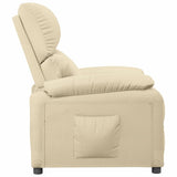 Recliner Chair Cream Fabric