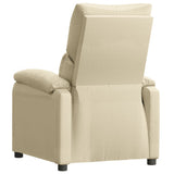 Recliner Chair Cream Fabric - 45-Degree Angle