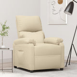 Recliner Chair Cream Fabric