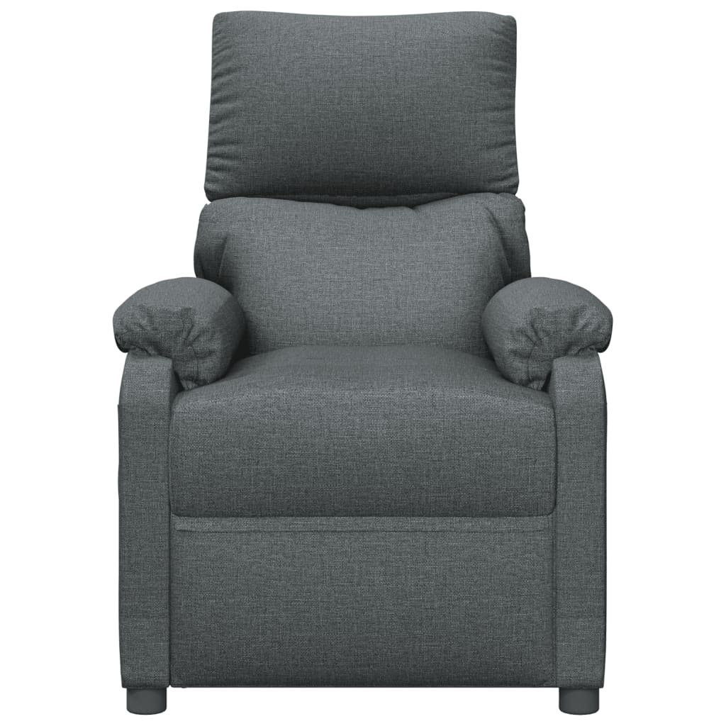 Recliner Chair Dark Grey Fabric