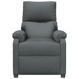 Recliner Chair Dark Grey Fabric - Side View