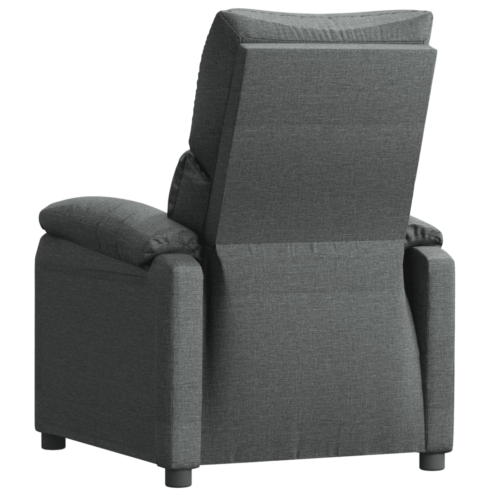 Recliner Chair Dark Grey Fabric